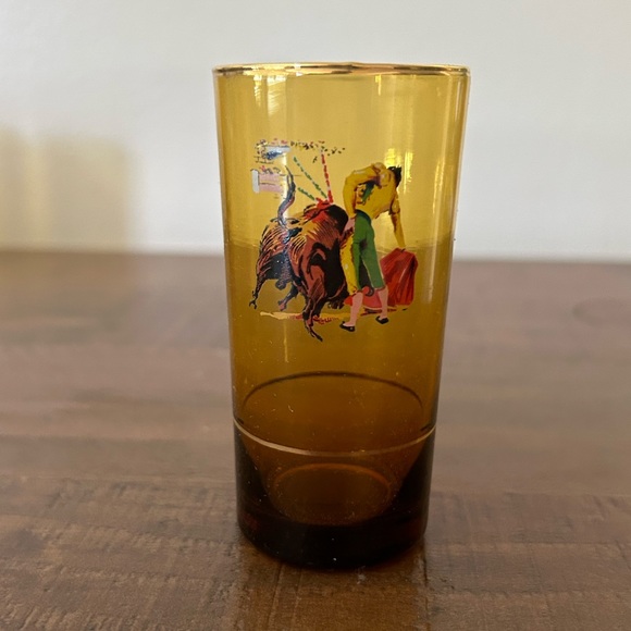 Set of 6 shot glasses (Matador) / Bull Fighting Shot Glasses Vintage Glasses - Picture 3 of 7